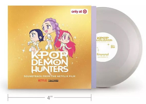 KPop Demon Hunters TinyVinyl Golden / Your Idol Exclusive 4-Inch Mini Vinyl LP、ToyWiz、kayou