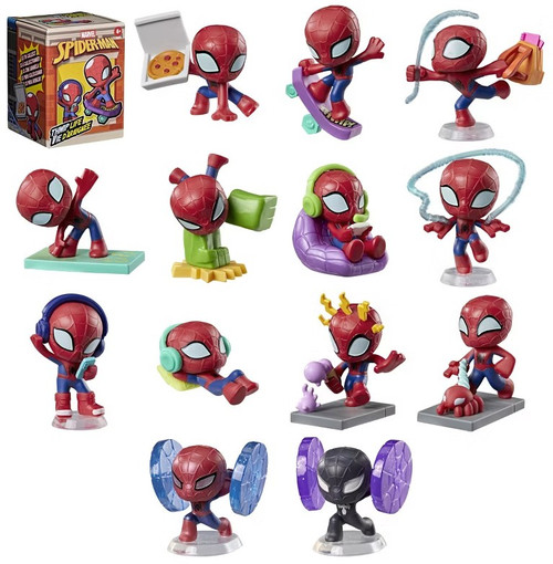 Marvel Spider-Man Thwip Life Mini Figure Mystery Pack 1 RANDOM Figure、ToyWiz、kayou