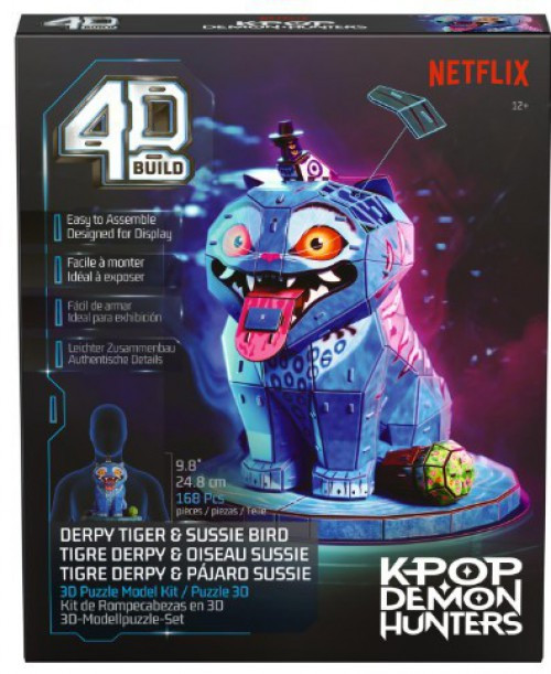 KPop Demon Hunters 4D Build Derpy Tiger Sussie Bird 3D Puzzle