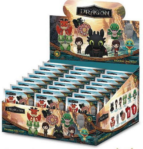 3D Figural Foam Bag Clip How to Train Your Dragon Series 2 Mystery Box 24 Packs、ToyWiz、kayou