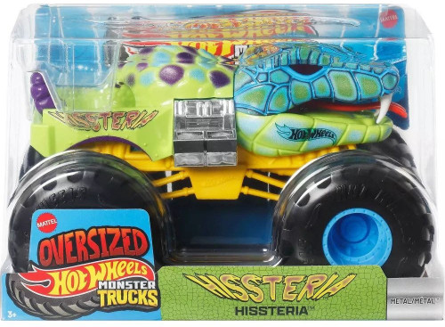 Hot Wheels Monster Trucks Oversized Hissteria Diecast Car、ToyWiz、kayou