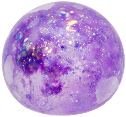 Sugar Squeez Ball PURPLE SPARKLE 2.4-Inch Squeeze Toy、ToyWiz、kayou