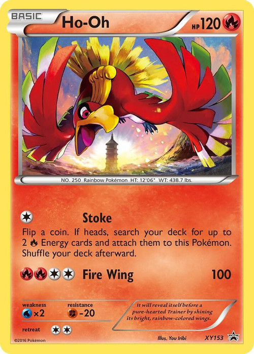 Pokemon XY Promo Promo Ho-oh XY153 Moderately Played、ToyWiz、kayou