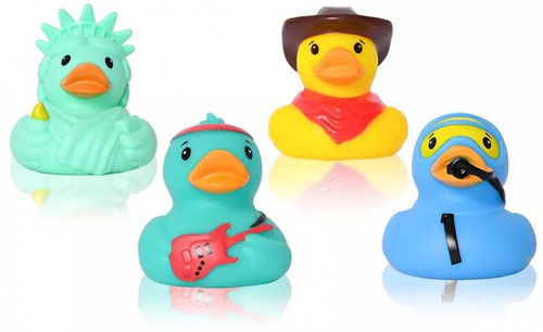 Sunny Days Americana 3-Inch Rubber Duck 4-Pack、ToyWiz、kayou