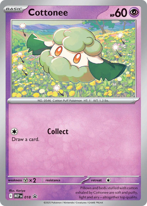 Pokemon Trading Card Game Mega Evolution Promo Promo Cottonee mep018、ToyWiz、kayou