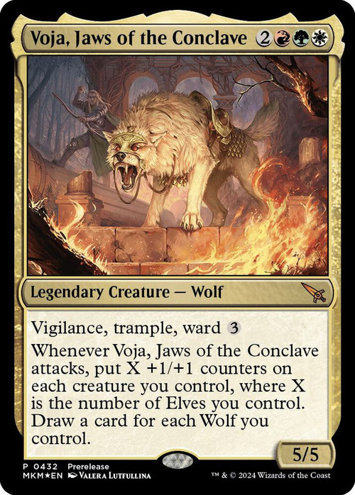 MtG Murders at Karlov Manor Mythic Rare Voja, Jaws of the Conclave #432 Prerelease FOIL、ToyWiz、kayou