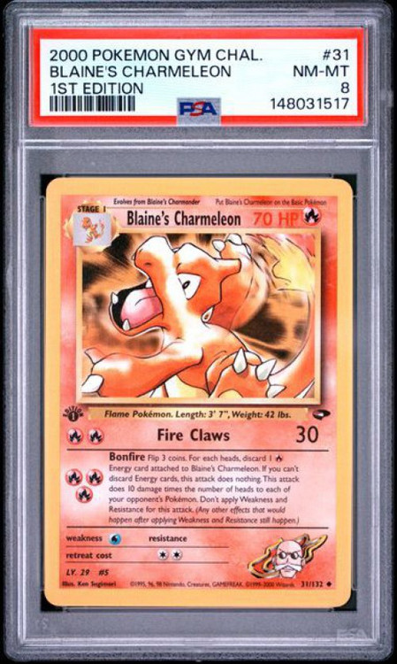 charmeleon first edition card Pokemon Trading Card Game Pokemon Gym Challenge Single Card 31 bBlaines  Charmeleonb 1st Edition