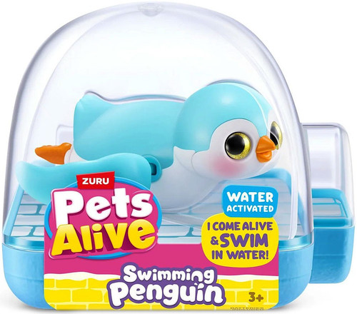 Pets Alive Swimming Penguin BLUE Figure Swims in Water!、ToyWiz、kayou