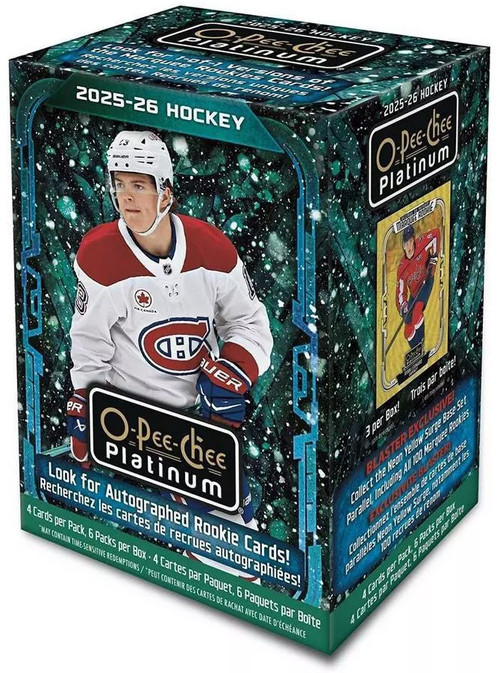 NHL Upper Deck 2025-26 O-Pee-Chee Platinum Hockey Trading Card BLASTER Box 6 Packs、ToyWiz、kayou