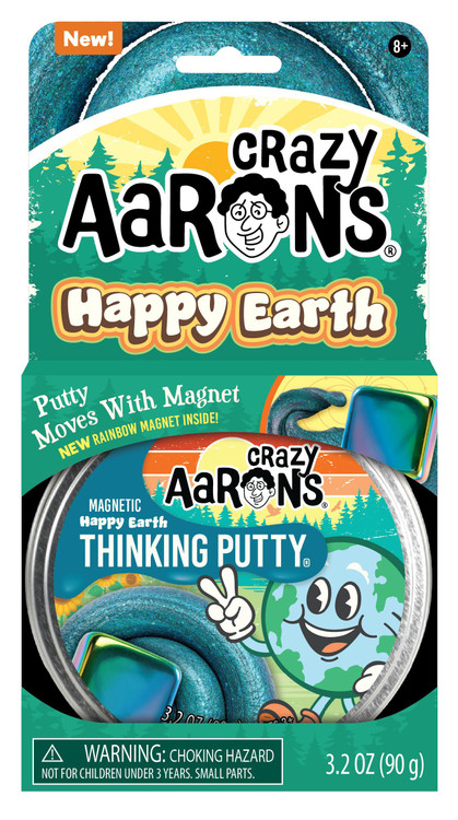 Thinking Putty Happy Earth 4-Inch Full Size Putty Magnetic、ToyWiz、kayou