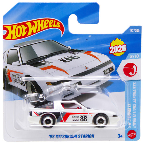 Hot Wheels HW J-Imports '88 Mitsubishi Starion Diecast Car、ToyWiz、kayou