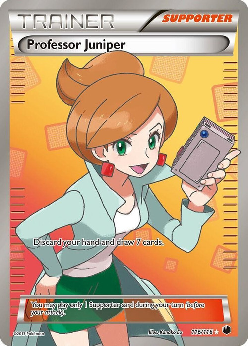 Pokemon Trading Card Game Black & White Plasma Freeze Ultra Rare Professor Juniper #116 Lightly Played、ToyWiz、kayou