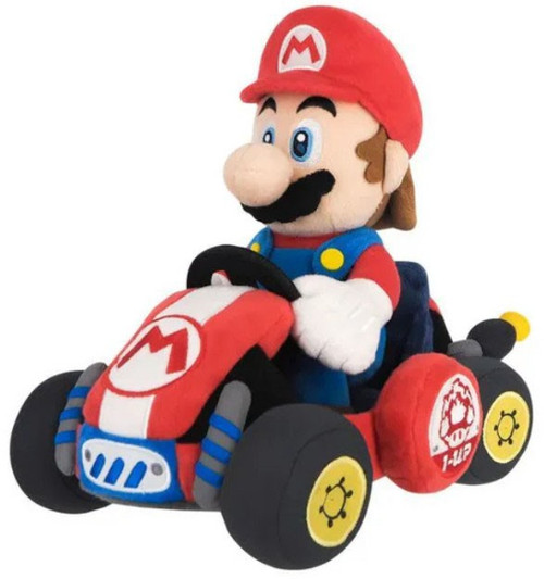 Super Mario Mario Kart Mario in Kart 9-Inch Plush (Pre-Order ships September)、ToyWiz、kayou