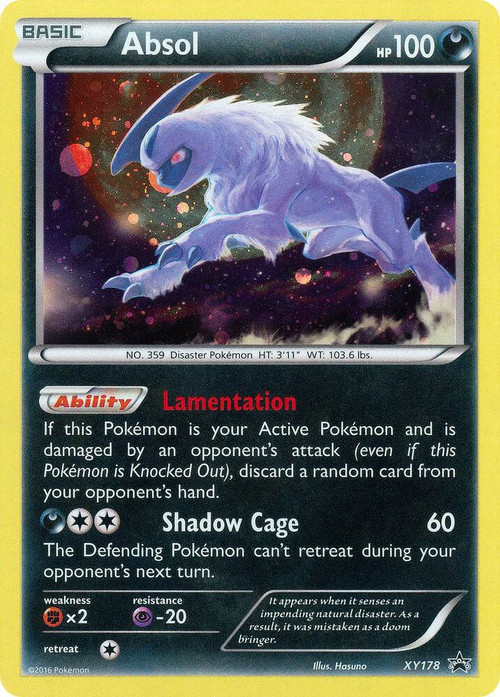 Pokemon XY Promo Promo Absol XY178 Moderately Played、ToyWiz、kayou
