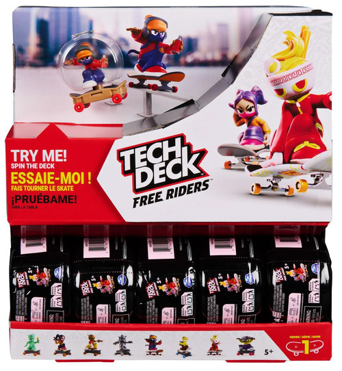 Tech Deck Free Riders Mystery Box 24 Packs Spin Master - ToyWiz