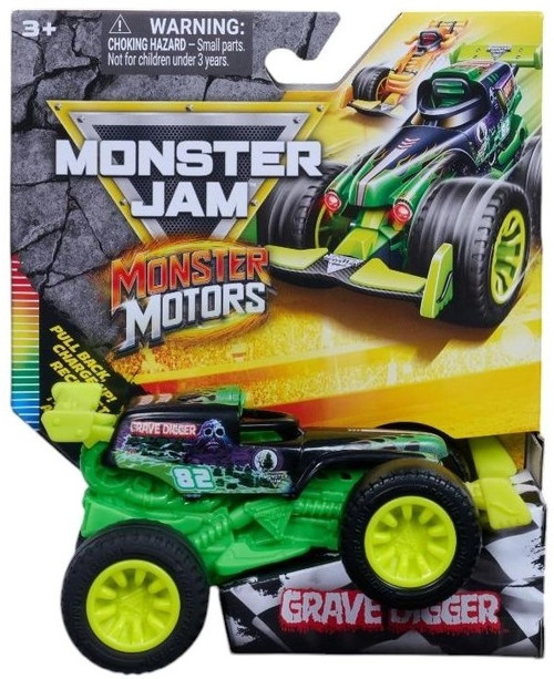 Monster Jam Monster Motors Grave Digger Pull-Back Vehicle、ToyWiz、kayou