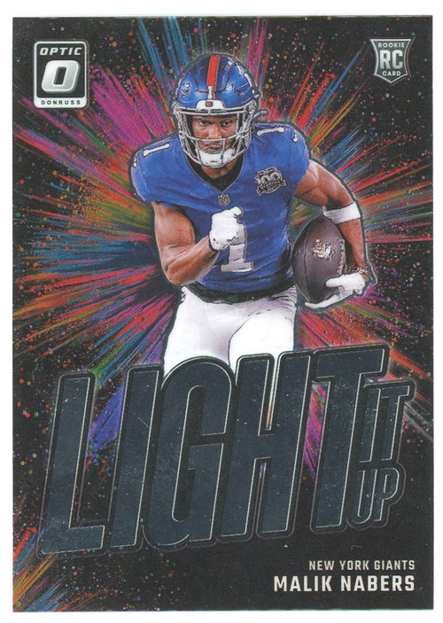 NFL 2024 Panini Donruss Optic Football Light It Up Malik Nabers #5 Rookie、ToyWiz、kayou