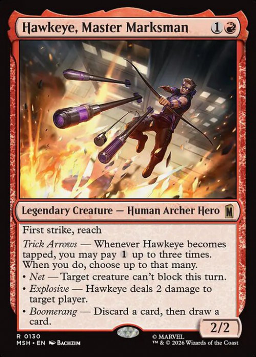 MtG Marvel Super Heroes Rare Hawkeye, Master Marksman #130、ToyWiz、kayou
