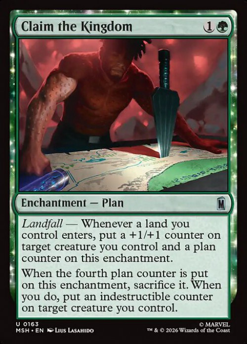 MtG Marvel Super Heroes Uncommon Claim the Kingdom #163、ToyWiz、kayou