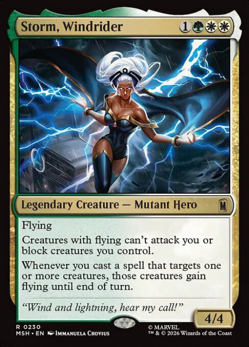 MtG Marvel Super Heroes Rare Storm, Windrider #230、ToyWiz、kayou