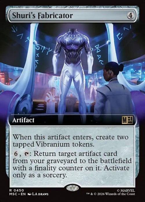 MtG Marvel Super Heroes Commander Rare Shuri's Fabricator #450 Extended Art、ToyWiz、kayou