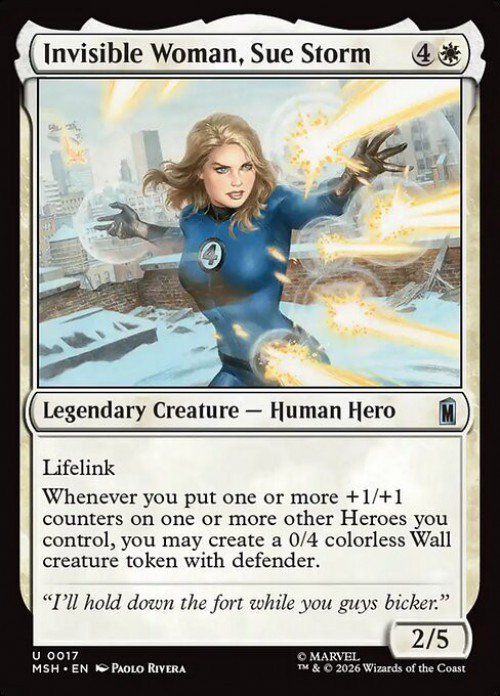 MtG Marvel Super Heroes Uncommon FOIL Invisible Woman, Sue Storm #17、ToyWiz、kayou