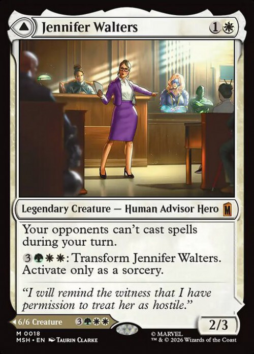 MtG Marvel Super Heroes Mythic Rare FOIL Jennifer Walters // The Sensational She-Hulk #18、ToyWiz、kayou
