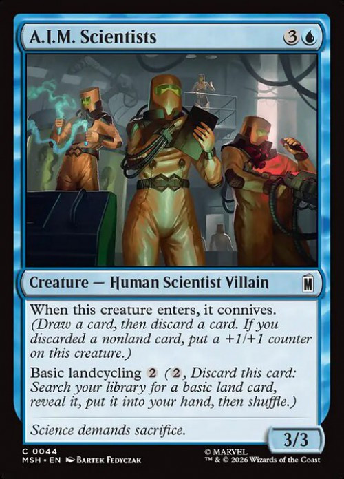 MtG Marvel Super Heroes Common FOIL A.I.M. Scientists #44、ToyWiz、kayou