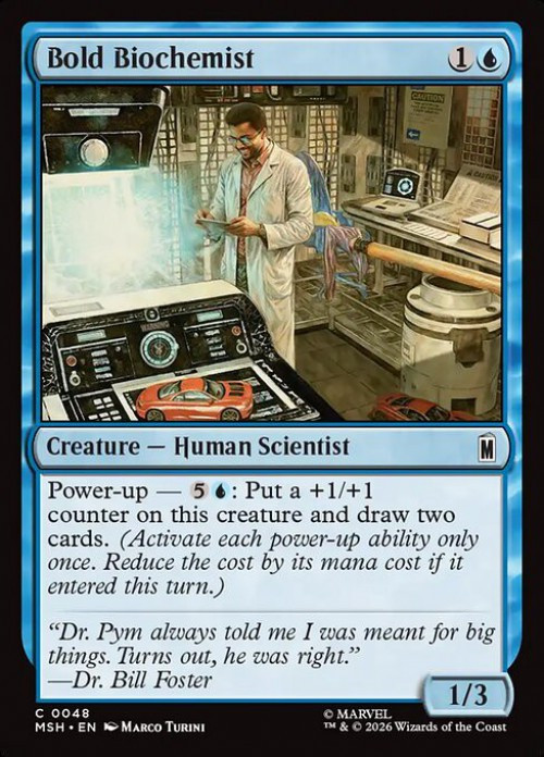 MtG Marvel Super Heroes Common FOIL Bold Biochemist #48、ToyWiz、kayou