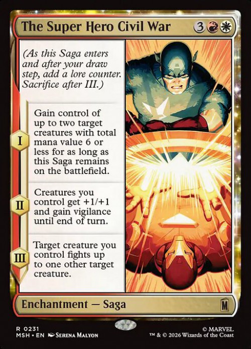MtG Marvel Super Heroes Rare FOIL The Super Hero Civil War #231、ToyWiz、kayou
