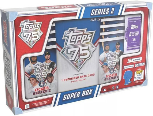 MLB Topps 2026 Series 2 Baseball Trading Card SUPER BOX 10 Packs