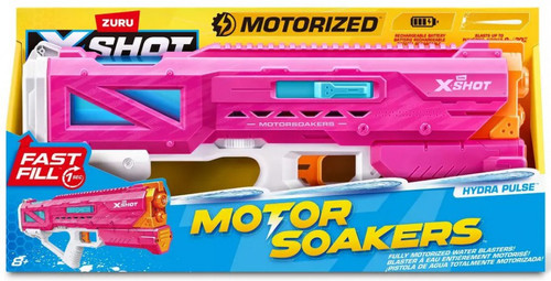 X-Shot Motor Soakers Hydra Pulse Water Blaster Pink Zuru Toys - ToyWiz