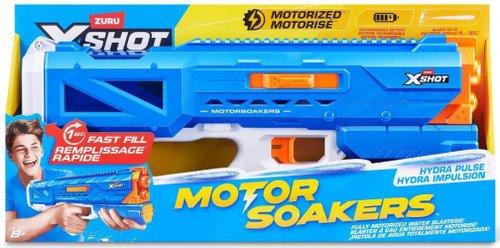 X-Shot Motor Soakers Hydra Pulse Water Blaster Blue Zuru Toys - ToyWiz