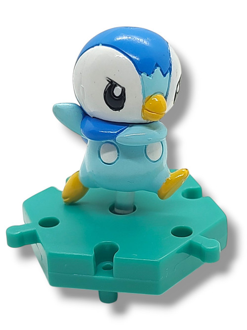 Pokemon Japanese Connecting Figures Piplup 1-Inch PVC FIgure Loose、ToyWiz、kayou