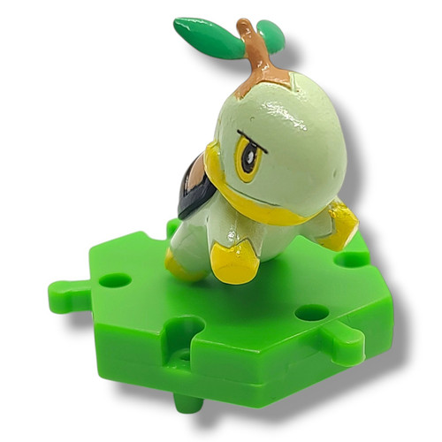 Pokemon Japanese Connecting Figures Turtwig 1-Inch PVC FIgure Loose、ToyWiz、kayou
