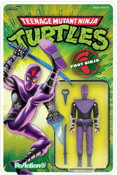 Teenage Mutant Ninja Turtles ReAction+ Foot Clan Ninja Action Figure、ToyWiz、kayou