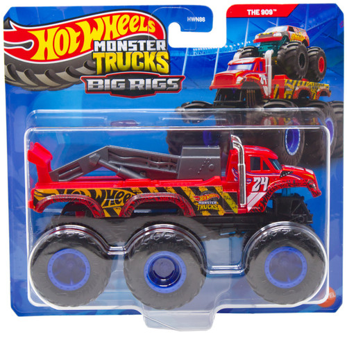 Hot Wheels Monster Trucks Big Rigs The 909 Diecast Car Red、ToyWiz、kayou