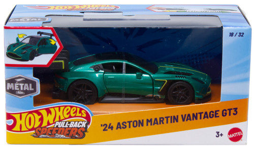 Hot Wheels Pull-Back Speeders '24 Aston martin Vantage GT3 Diecast Pull-Back Car、ToyWiz、kayou