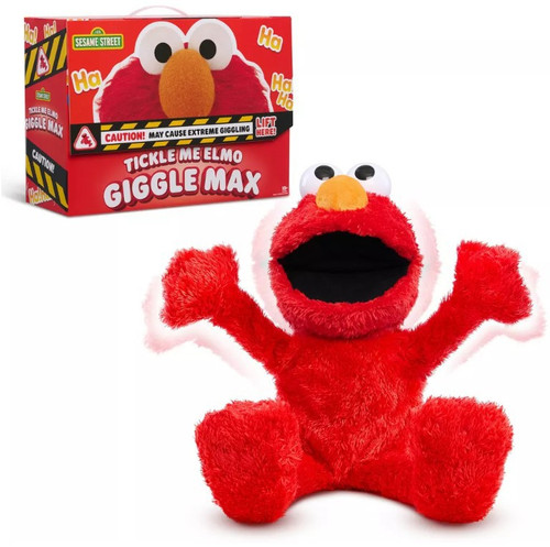 Sesame Street Tickle Me Elmo Giggle Max 18-Inch Interactive Plush、ToyWiz、kayou