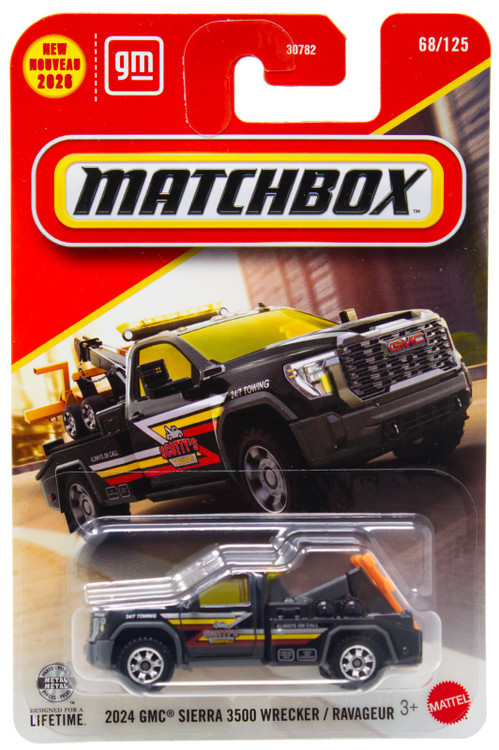 Matchbox 2024 GMC Sierra 3500 Wrecker Diecast Car、ToyWiz、kayou