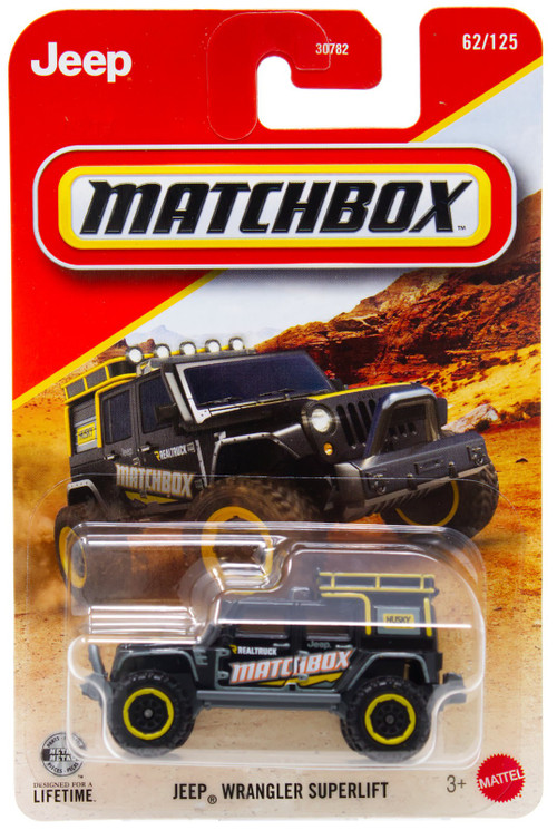 Matchbox Jeep Wrangler Superlift Diecast Car Black、ToyWiz、kayou
