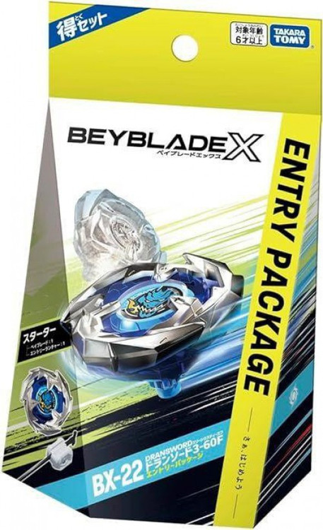 Beyblade X BX-22 Dransword 3-60F Starter Pack Set Entry Package、ToyWiz、kayou