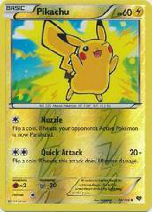 Pokemon Trading Card Game XY Base Set Common Pikachu #42 Lightly Played、ToyWiz、kayou