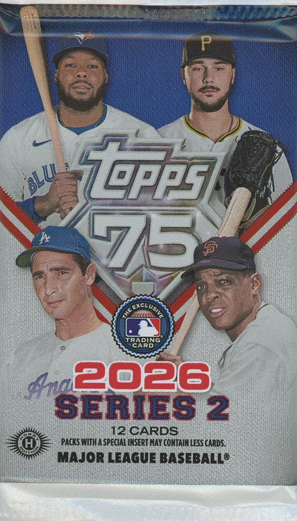 MLB Topps 2026 Series 2 Baseball Trading Card HOBBY Pack 12 Cards、ToyWiz、kayou