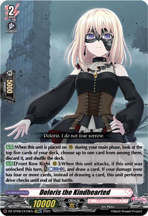 Cardfight Vanguard Trading Card Game Super Brave Detonation EXRRR Doloris the Kindhearted DZ-BT09/EX19EN、ToyWiz、kayou