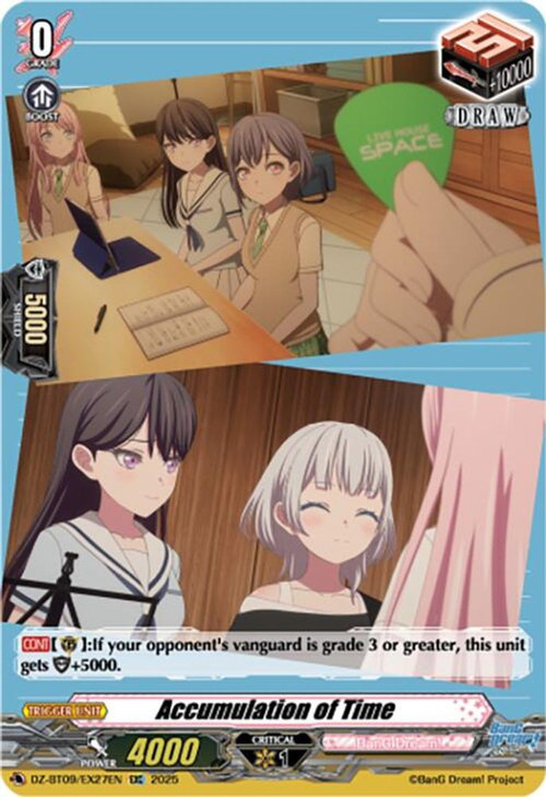 Cardfight Vanguard Trading Card Game Super Brave Detonation EXC Accumulation of Time DZ-BT09/EX27EN、ToyWiz、kayou