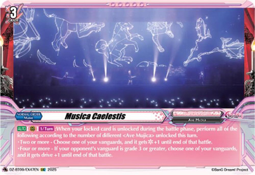 Cardfight Vanguard Trading Card Game Super Brave Detonation EXC Musica Caelestis DZ-BT09/EX47EN、ToyWiz、kayou