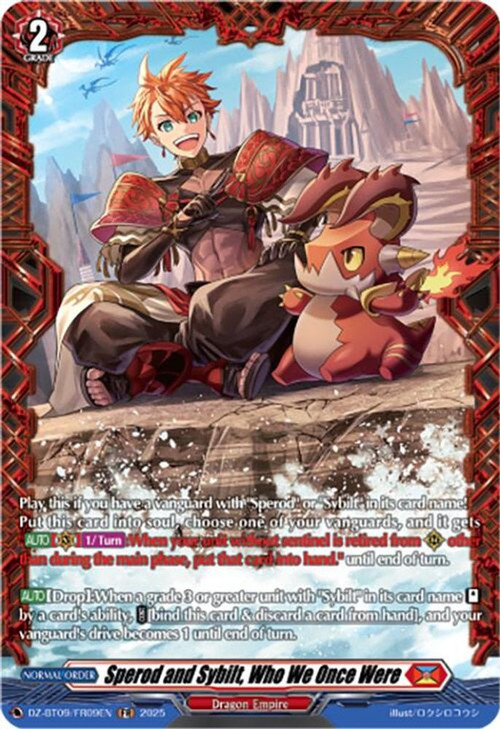 Cardfight Vanguard Trading Card Game Super Brave Detonation FR Sperod and Sybilt, Who We Once Were DZ-BT09/FR09EN、ToyWiz、kayou