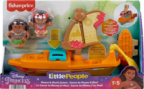 Fisher Price Little People Disney Princess Moana & Maui's Canoe Playset、ToyWiz、kayou