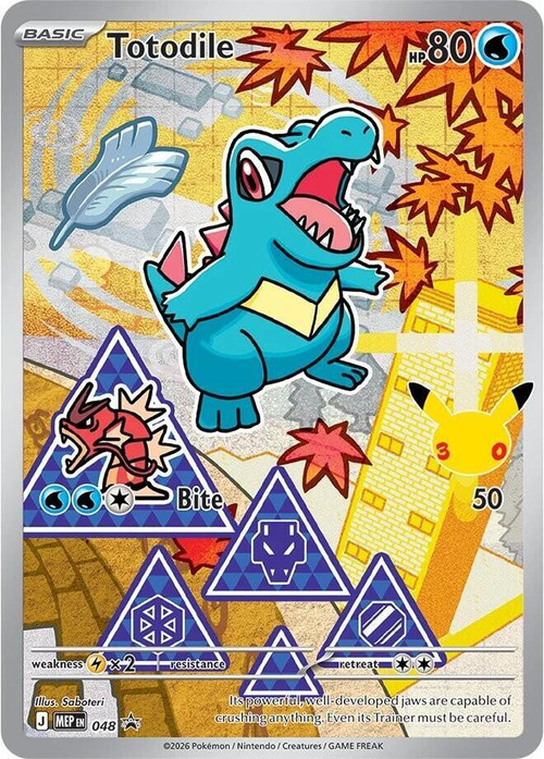 Pokemon Trading Card Game Mega Evolution Promo Promo Totodile MEP048、ToyWiz、kayou